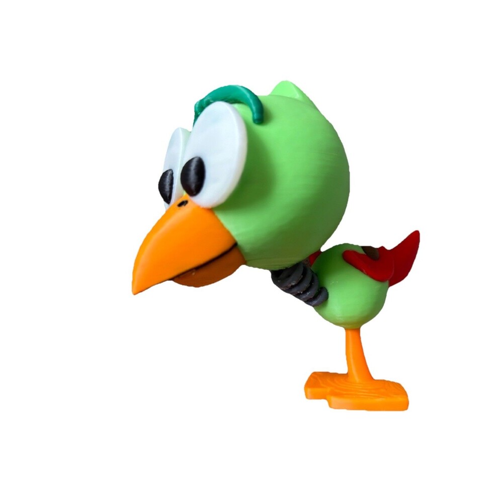Cuckoo Bird Fan Art Kids Toy Mickey Mouse Clubhouse Colors 6" Tall USA Made